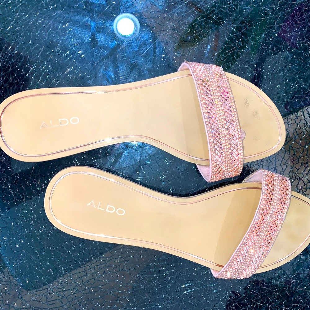 COPY - ALDO Cadilinna Rose Gold Flat Sandal